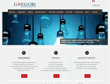 Tablet Screenshot of gregorj.com